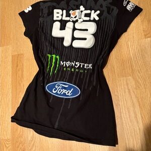Ken Block #43 Monster Energy Ford Racing graphic tee. DC Y2K